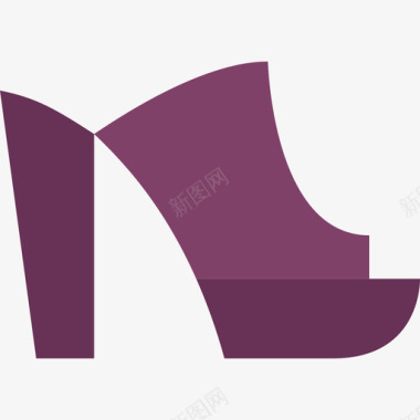 高跟鞋女鞋平底鞋图标图标