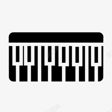钢琴键盘音乐图标图标