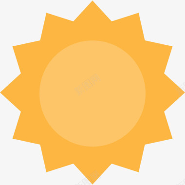 太阳天气预报平图标图标