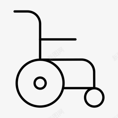 轮椅扶手椅残疾人图标图标