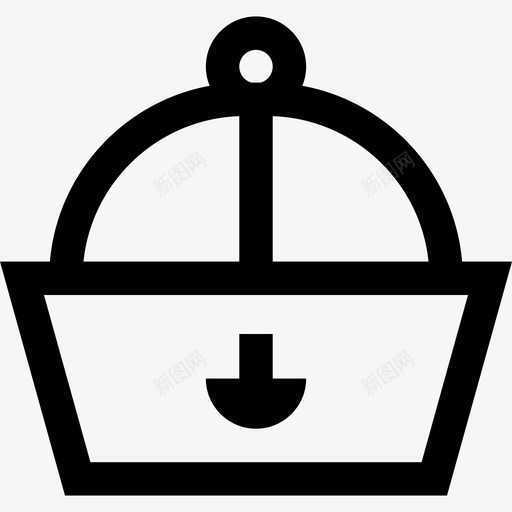 水手帽航行6级直线型图标svg_新图网 https://ixintu.com 水手帽 直线型 航行6级