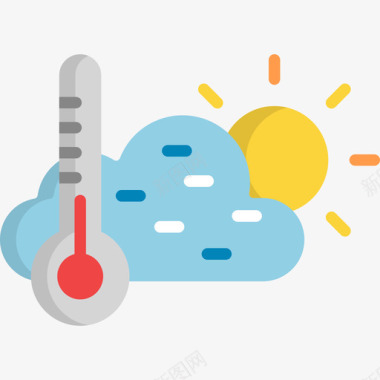 天气旅行32平坦图标图标