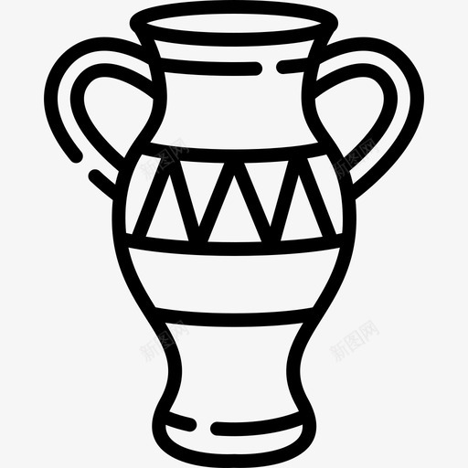 花瓶非洲3直线型图标svg_新图网 https://ixintu.com 直线型 花瓶 非洲3