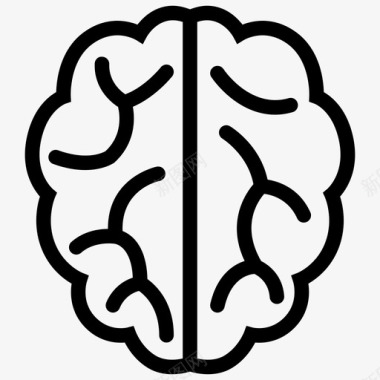 大脑头脑风暴神经系统科学图标图标