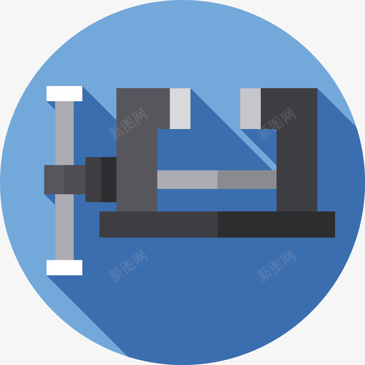 台钳作业机具11扁平图标svg_新图网 https://ixintu.com 作业机具11 台钳 扁平