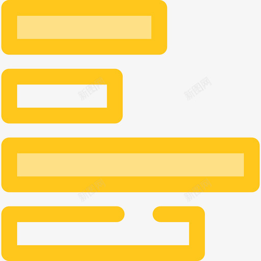 左对齐腹板10黄色图标svg_新图网 https://ixintu.com 左对齐 腹板10 黄色