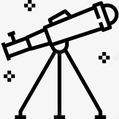 望远镜教育观测图标图标