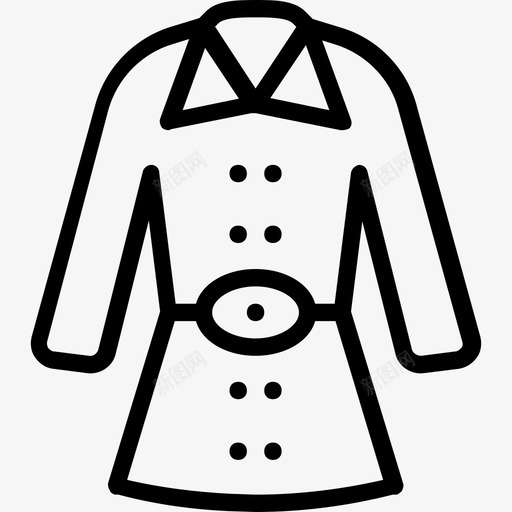 外套冬季2直纹图标svg_新图网 https://ixintu.com 冬季2 外套 直纹
