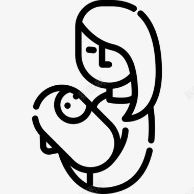 新生儿母亲节4直系图标图标