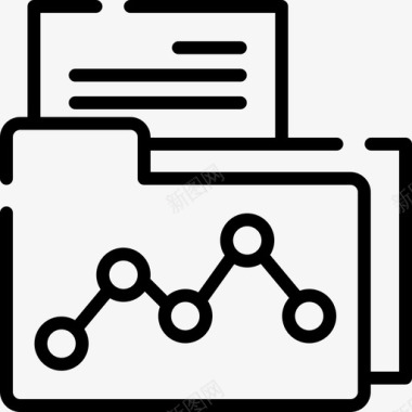 文件夹办公室29线性图标图标