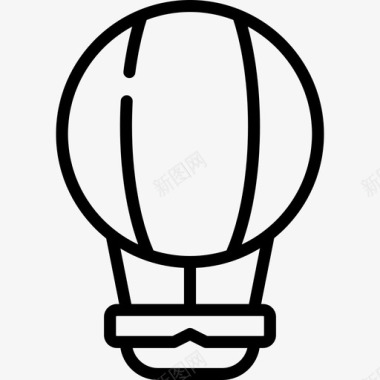 热气球创业2号直线型图标图标