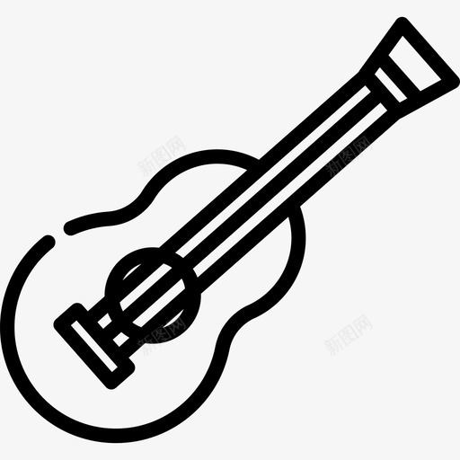 吉他音乐元素7线性图标svg_新图网 https://ixintu.com 吉他 线性 音乐元素7