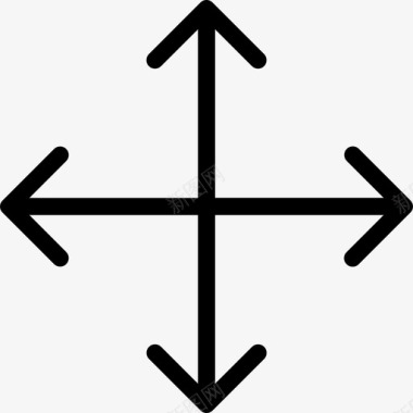 移动箭头和用户界面2线性图标图标