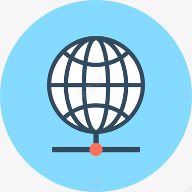全球网络和网络3循环图标图标