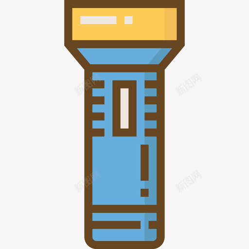 手电筒警用元素2线型颜色图标svg_新图网 https://ixintu.com 手电筒 线型颜色 警用元素2