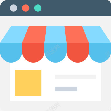 网上商店购物和商业9平图标图标