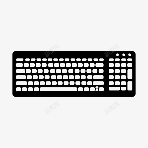 键盘计算机输入设备图标svg_新图网 https://ixintu.com 打字 计算机 输入设备 键盘