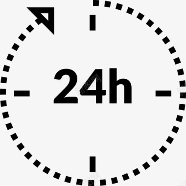 24小时36号酒店直线图标图标