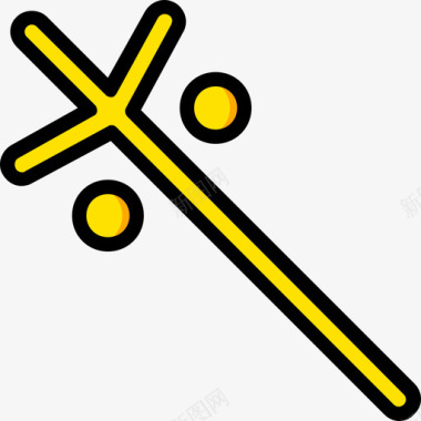 剑符号4黄色图标图标