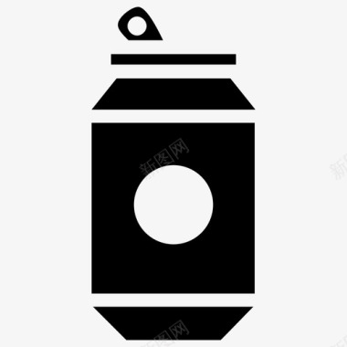 锡包铝罐冷饮图标图标