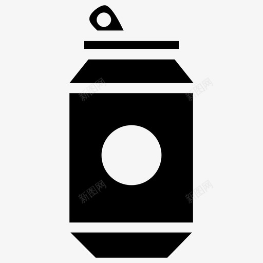 锡包铝罐冷饮图标svg_新图网 https://ixintu.com 冷饮 塑料包装和一次性餐具字形图标 外卖饮料 软饮料 铝罐 锡包 饮料罐
