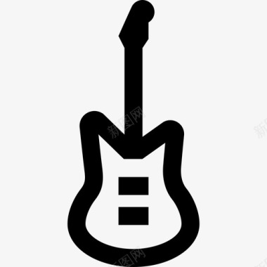 电吉他乐器11线性图标图标