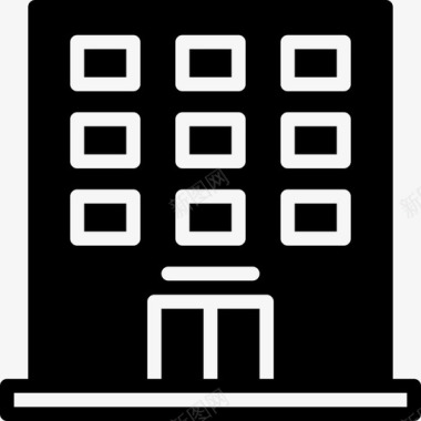 建筑酒店服务7填充图标图标