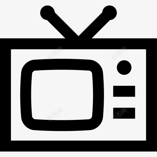 电视通信32线性图标svg_新图网 https://ixintu.com 电视 线性 通信32