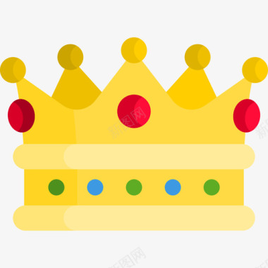 皇冠皇室3扁平图标图标