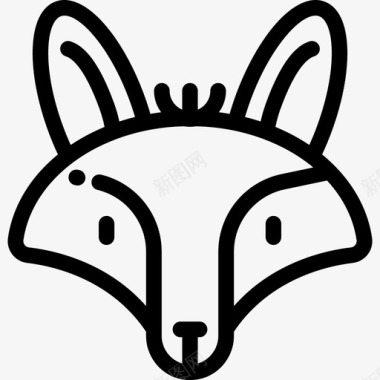 狐狸动物31直系图标图标