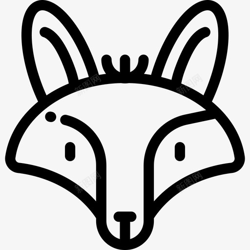 狐狸动物31直系图标svg_新图网 https://ixintu.com 动物31 狐狸 直系