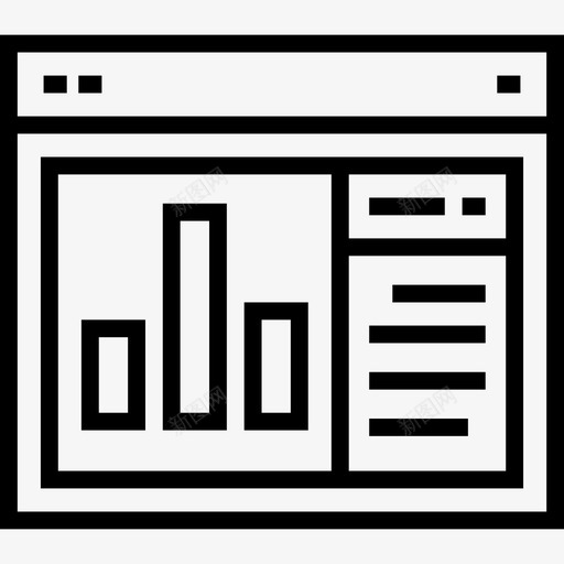 浏览器网页9线性图标svg_新图网 https://ixintu.com 浏览器 线性 网页设计9