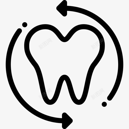 牙齿牙齿护理5线性图标svg_新图网 https://ixintu.com 牙齿 牙齿护理5 线性