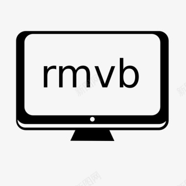 rmvb文件格式监视器图标图标