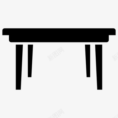 咖啡桌餐桌家具图标图标