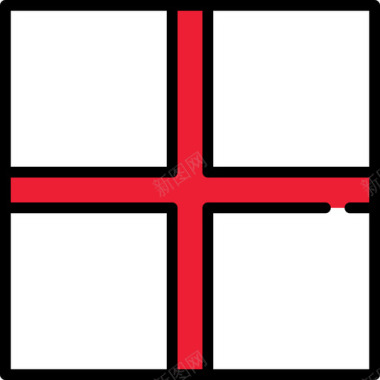 英格兰国旗收藏3广场图标图标