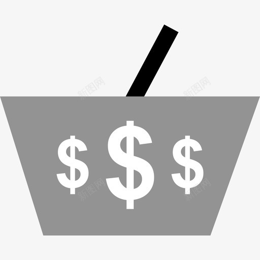购物篮购物10平的图标svg_新图网 https://ixintu.com 平的 购物10 购物篮