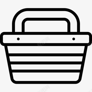 购物篮电子商务11线性图标图标