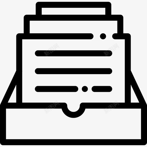 文件夹业务51线性图标svg_新图网 https://ixintu.com 业务51 文件夹 线性