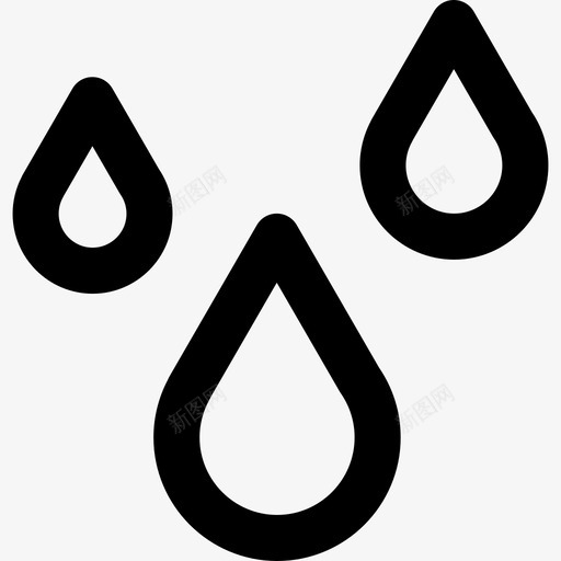 滴水健康和水疗2线性图标svg_新图网 https://ixintu.com 健康和水疗2 滴水 线性