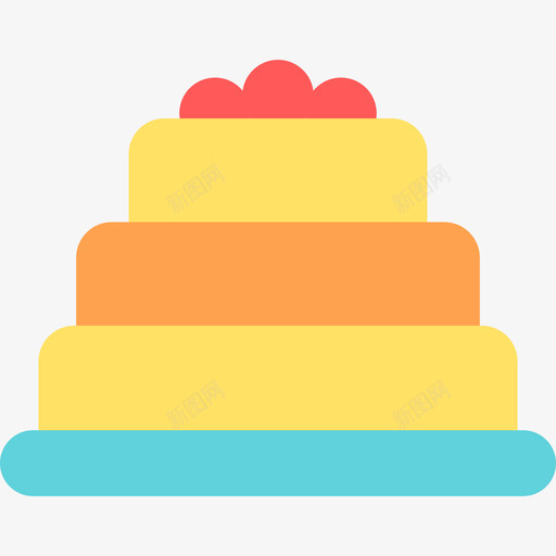 蛋糕食品和餐厅元素扁平图标svg_新图网 https://ixintu.com 扁平 蛋糕 食品和餐厅元素