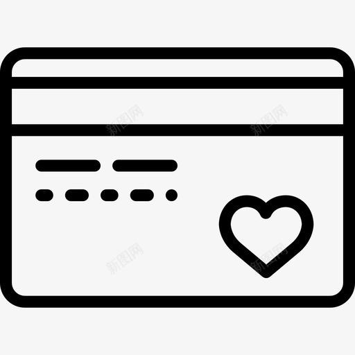信用卡浪漫生活方式8直系图标svg_新图网 https://ixintu.com 信用卡 浪漫生活方式8 直系