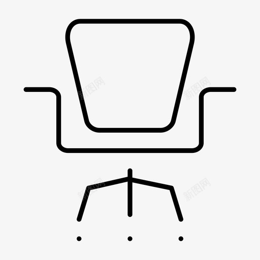 椅子家具内饰图标svg_新图网 https://ixintu.com 内饰 办公室 家具 座椅 教育系列第1卷 椅子