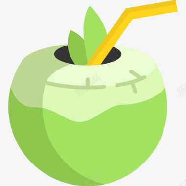 椰子夏季食品饮料2无糖图标图标