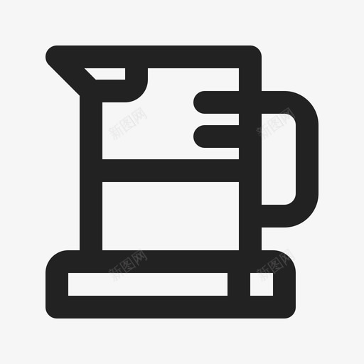 水壶咖啡饮料图标svg_新图网 https://ixintu.com 咖啡 水壶 电水壶 茶 饮料