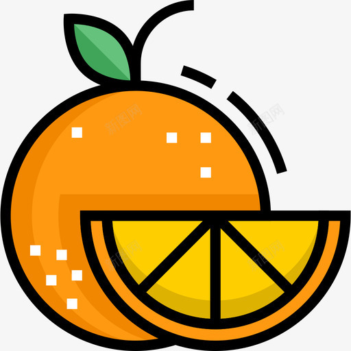 橙色瓷器7线形颜色图标svg_新图网 https://ixintu.com 橙色 瓷器7 线形颜色