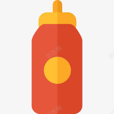 番茄酱烧烤派对公寓图标图标