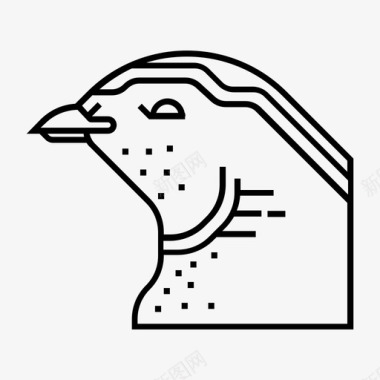 鹌鹑动物鸟图标图标