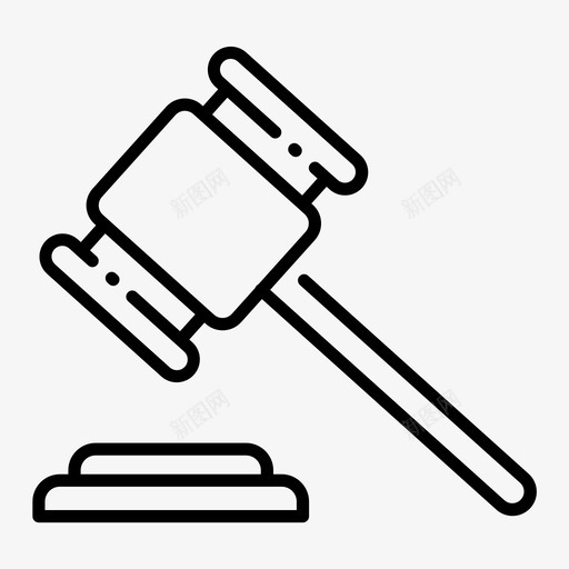 木槌法官判决图标svg_新图网 https://ixintu.com 判决 木槌 正义 法官 法律 法律和正义