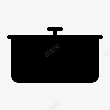 锅烹饪食物图标图标